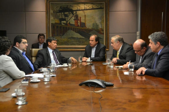 Governador Wellington Dias em reunião com presidente da CSN, Benjamin Steinbruch(