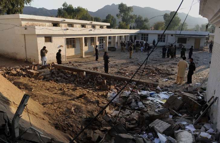 Local de ataque suicida, em Mohmand, no dia 6 de dezembro de 2010