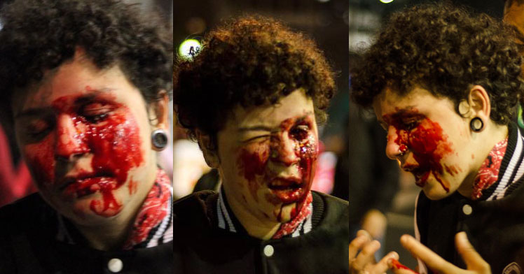 Manifestante é agredida em protesto contra Temer