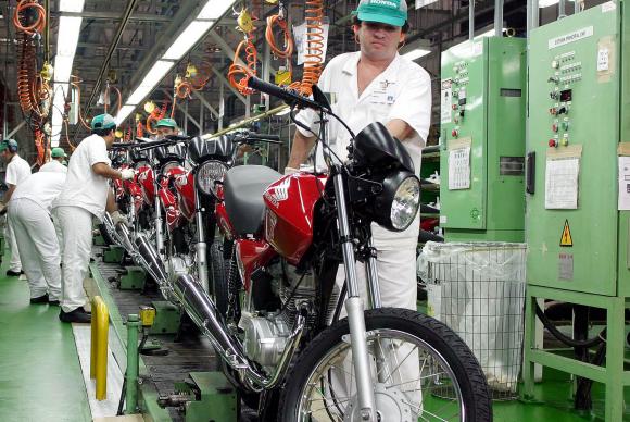 No acumulado do ano, a produção de motos teve queda de 30,8%