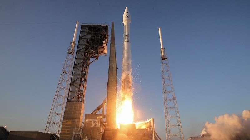 O foguete Atlas V levando a nave decolou sem problemas logo no início de sua janela de lançamento de duas horas