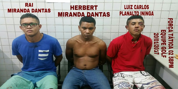 Homens foram presos com armas e cocaína