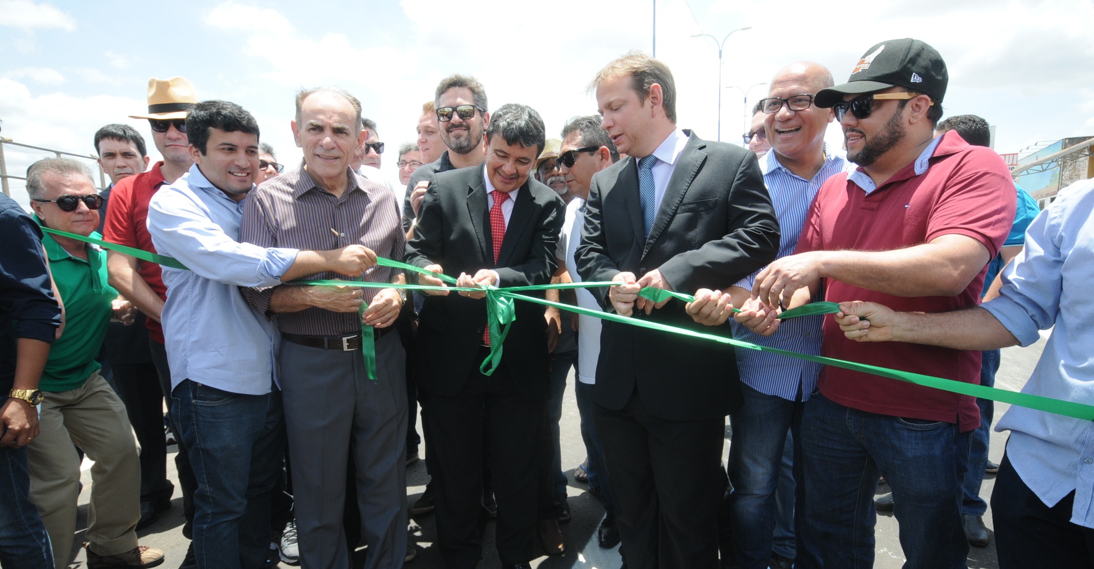 Inauguração do elevado da Avenida Miguel Rosa