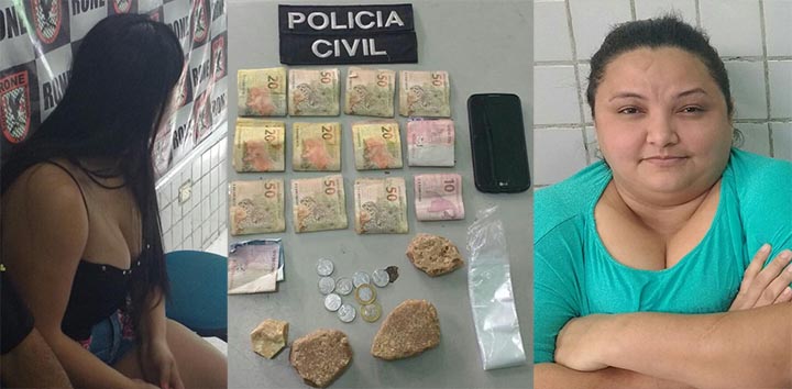 As suspeitas de tráfico e a droga, o dinheiro e o celular apreendidos pela polícia