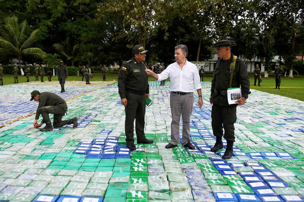 Maior apreensão de cocaína da Colômbia