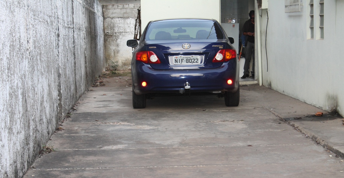 O Toyota Corolla, onde Camila Abreu foi morta pelo capitão-PM