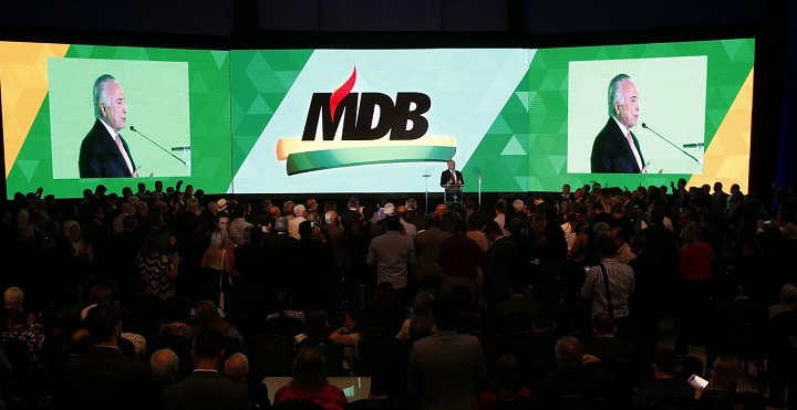 Convenção nacional do PMDB em Brasília