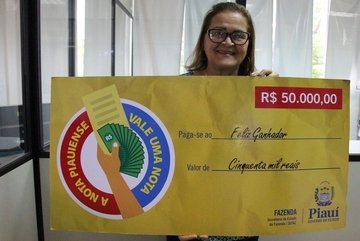 Eroltildes Moura Mendes ganhou R$ 50 mil na Nota Piauiense