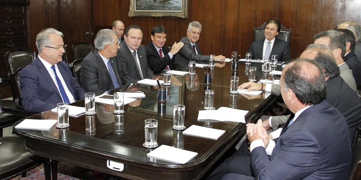 Governadores no gabinete do presidente do Senado Federal
