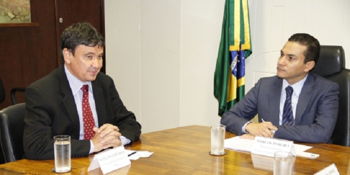 Wellington Dias com Marcos Pereira