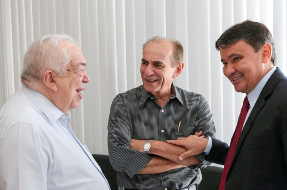 Paes Landim e Marcelo Castro com Wellington Dias