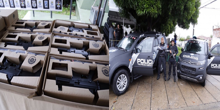 SSP entrega novas armas e veículos para a Polícia Civil