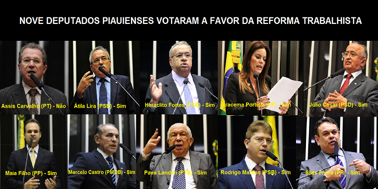Todos deputados do Piauí compareceram na votação