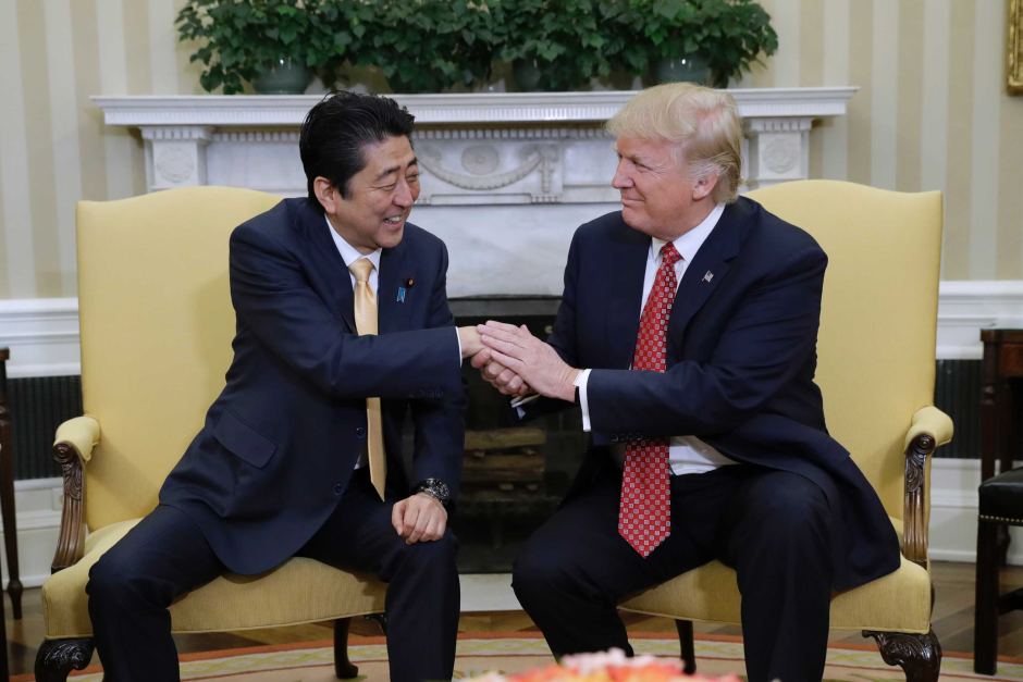 Trump e  Shinzo Abe
