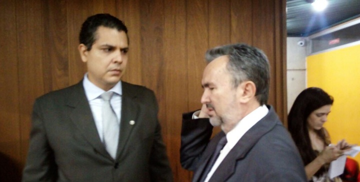 juiz Eliomar Rios, da Vara Agrária de Bom Jesus, com o deputado Antonio Félix (PSD)