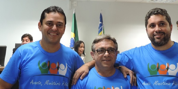 Promotores Cleandro Moura, Hugo Cardoso, e Paulo Ruben