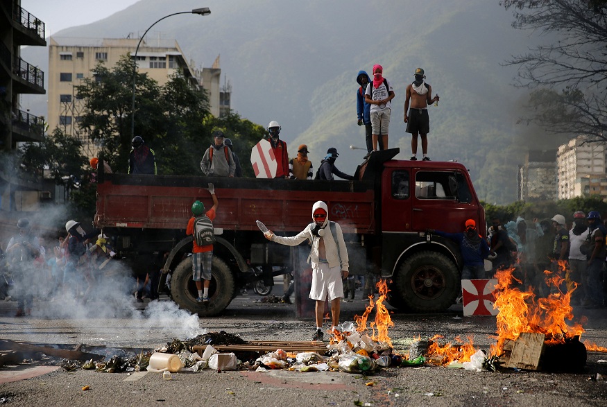 Protesto na Venezuela