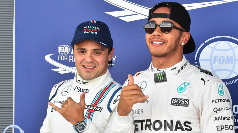 Felipe Massa e Hamilton