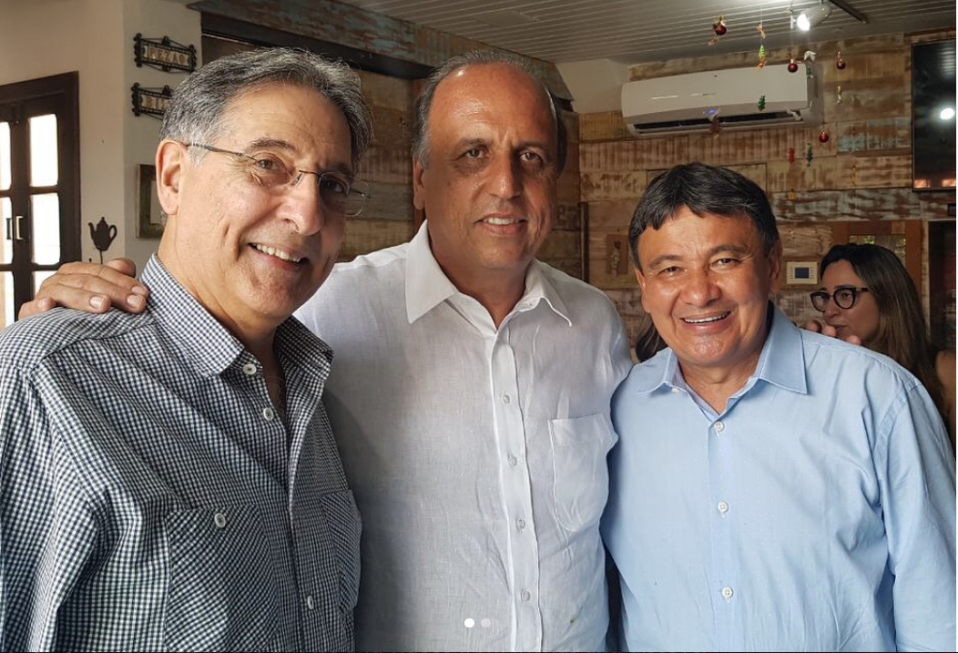 Wellington Dias, Luiz Fernando Pezão e Fernando Pimentel