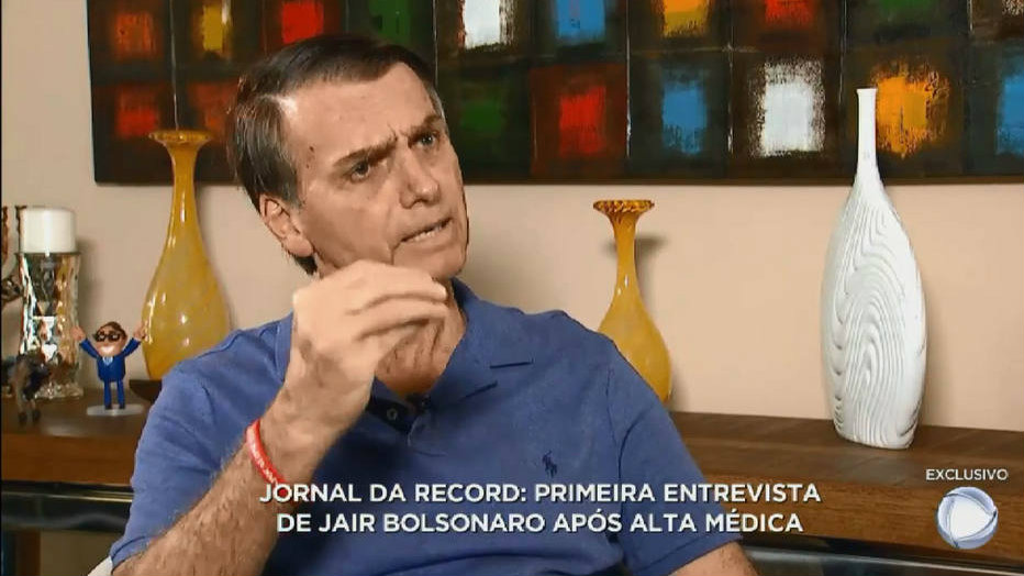 Bolsonaro fugiu no debate na TV Globo