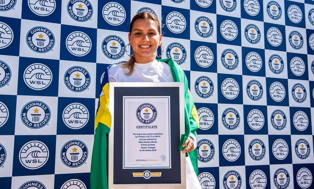 Maya e o certificado do Guinness Book