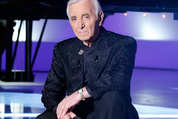 O cantor francês Charles Aznavour