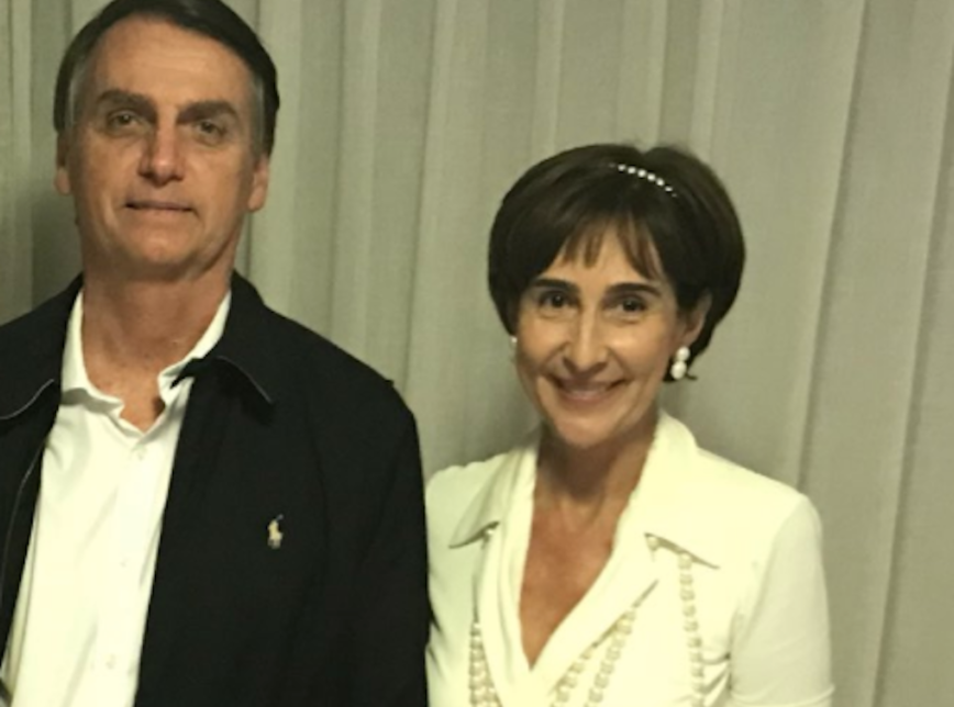 Bolsonaro e Viviane Senna