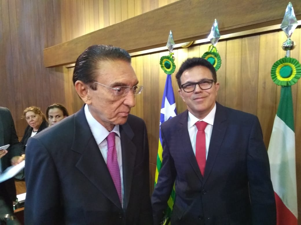 Senador Edison Lobão com o deputado Zé Santana