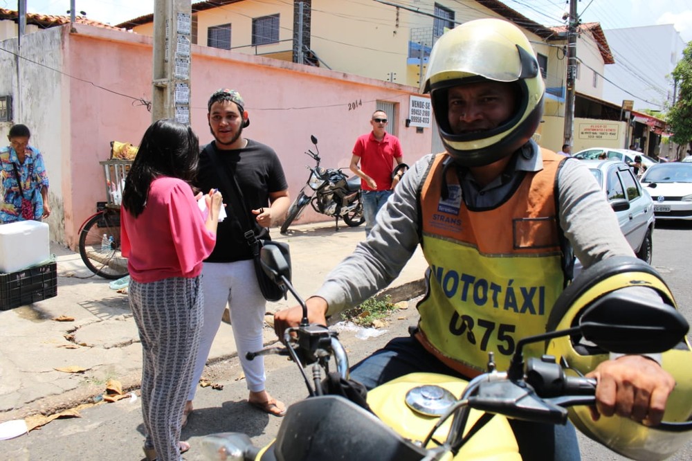 Mototaxista Francisco Barros salvou a prova de João Pedro