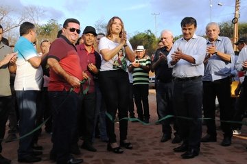 Inauguração de pavimentação no bairro Novo Tempo, em Luzilândia
