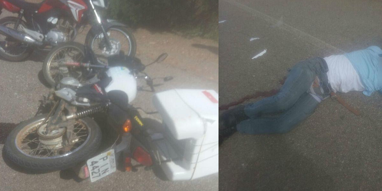 Acidente de moto deixa leiturista morto