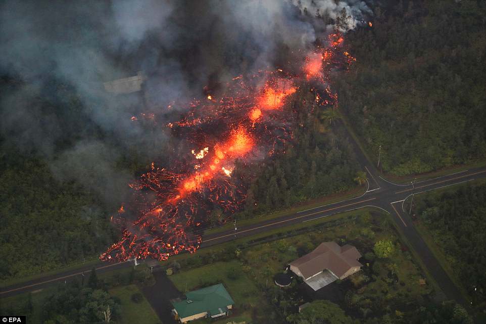 Erupção de vulcão no Havaí