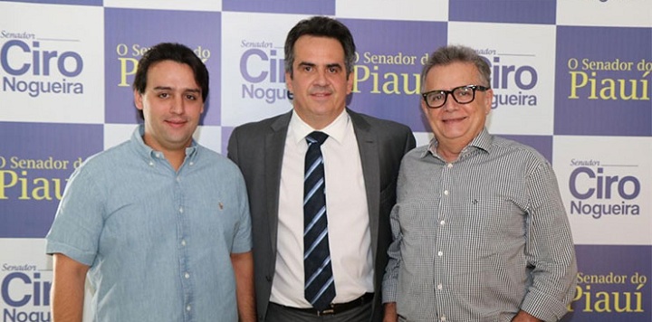 Flávio Jr, com Ciro e Flávio Nogueira