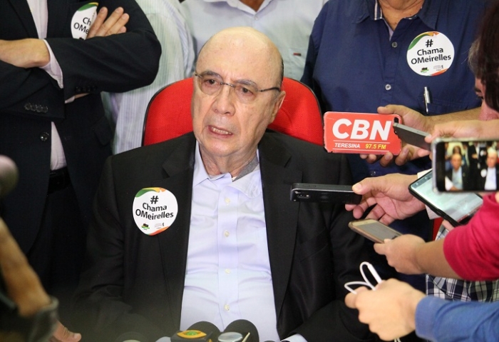 Ex-ministro Henrique Meirelles, pré-candidato a Presidência pelo MDB