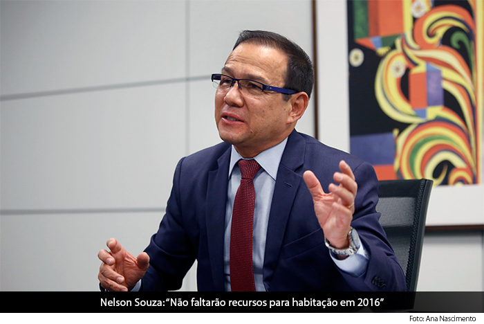 O presidente da Caixa Econômica Federal, Nelson Souza