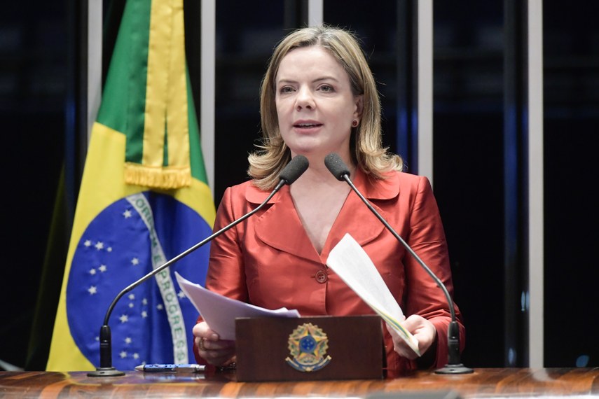 A senadora Gleisi Hoffmann (PT-PR)
