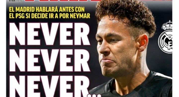 Capa do jornal espanhol Marca