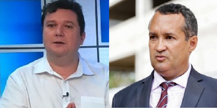 Empresário Fábio Sérvio (PSL) e Coronel-PM Carlos Pinho (Pros)