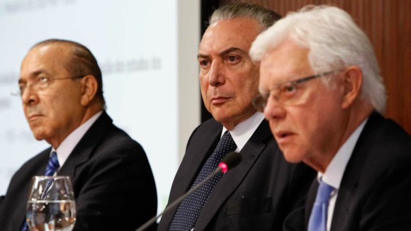 Padilha, Temer e Moreira Franco foram acusados de formar o “quadrilhão do PMDB