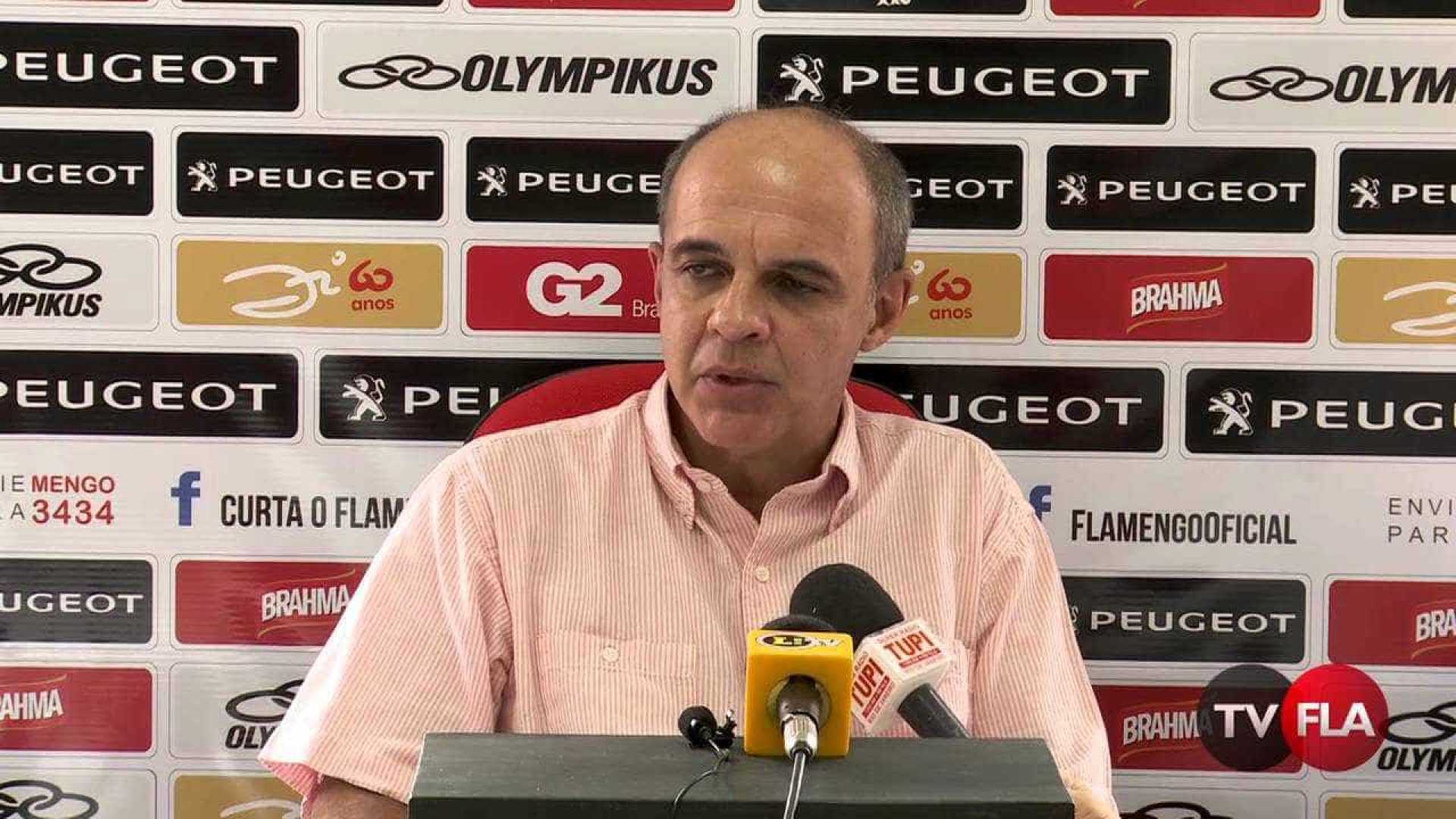 Presidente do Flamengo Eduardo Bandeira