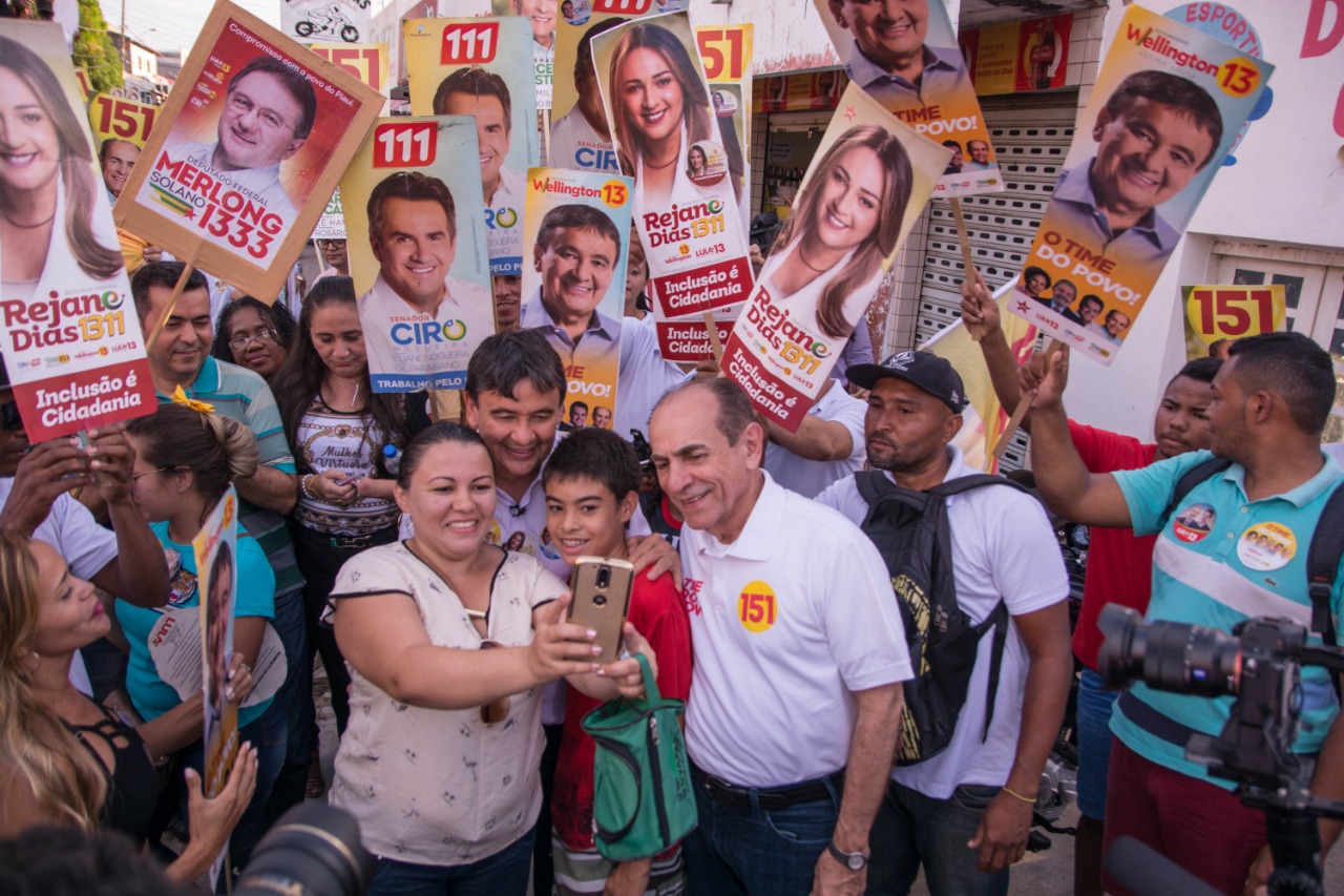 Wellington Dias com Marcelo Castro em campanha pelo Piauí