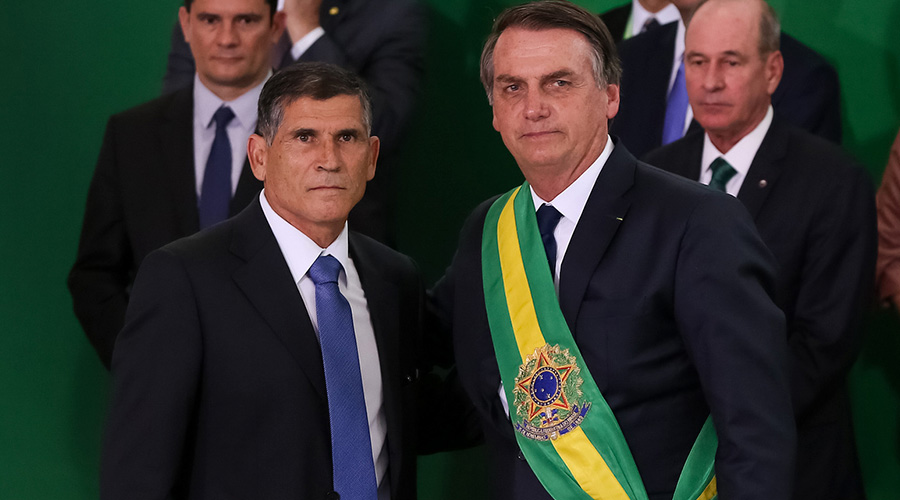 Santos Cruz e Bolsonaro