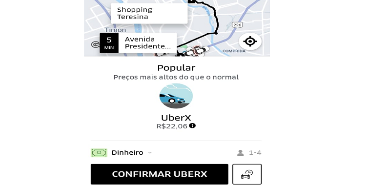 Corrida de Uber