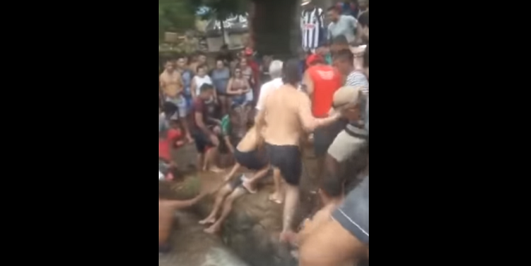 Homem é salvo por banhistas após se afogar no Açude Caldeirão