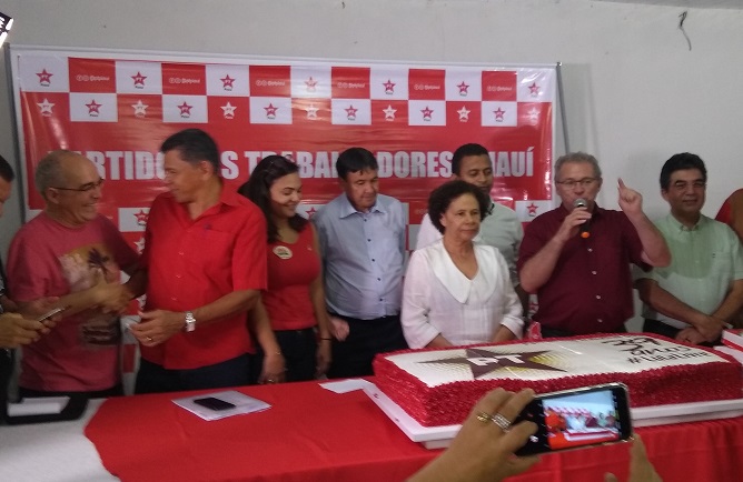 Os petistas do Piauí comemoraram os 39 anos do partido