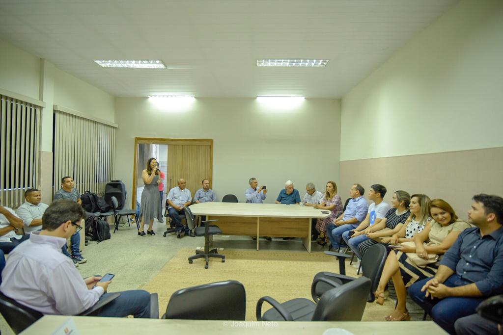 Reunião com a comitiva de israelenses e representantes do Instituto Água Viva
