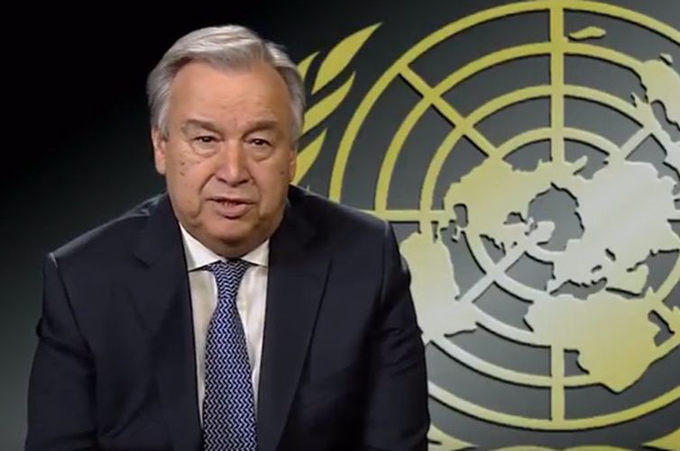 O secretário-geral da ONU, António Guterres, é preciso o mundo se unir contra o terrorismo