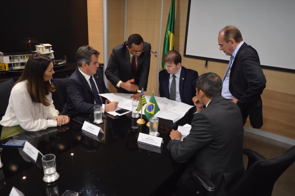 Bancada federal reunida com o ministro do Desenvolvimento Regional, Gustavo Henrique Canuto