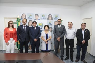 Wellington Dias, Regina Sousa, Presidente da ABRAC, Jeferson Carvalho; Antônio Neto; Viviane Moura,