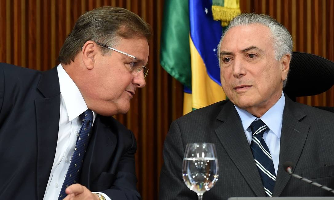 O ex-ministro Geddel Vieira Lima e o presidente Michel Temer